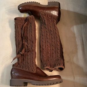 Women’s Timberland Leather Chocolate Boots Size 6.5